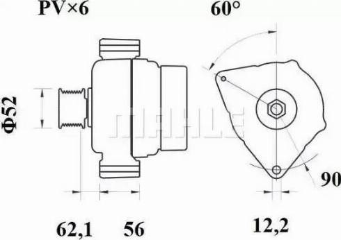 MAHLE MG 362 - Генератор autocars.com.ua