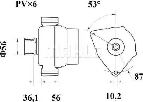 MAHLE MG 47 - Генератор avtokuzovplus.com.ua