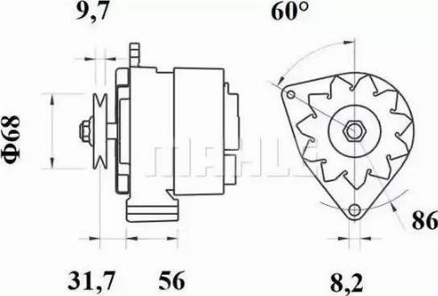 MAHLE MG 531 - Генератор autocars.com.ua