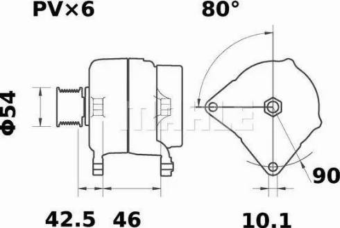 MAHLE MG 551 - Генератор autocars.com.ua