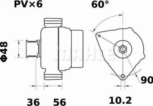 MAHLE MG 578 - Генератор avtokuzovplus.com.ua