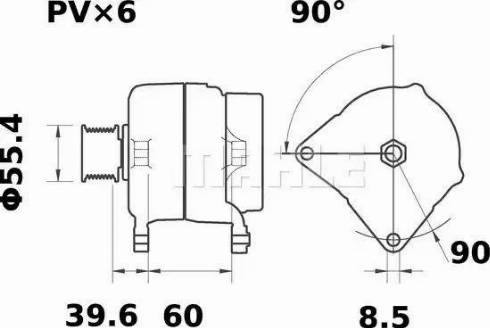 MAHLE MG 64 - Генератор autocars.com.ua