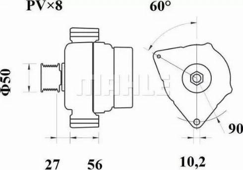 MAHLE MG 669 - Генератор autocars.com.ua