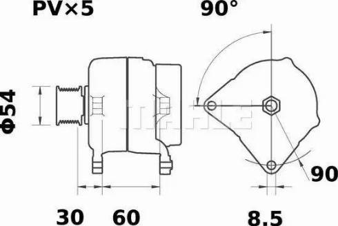 MAHLE MG 8 - Генератор avtokuzovplus.com.ua