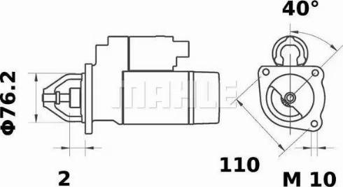 MAHLE MS 216 - Стартер avtokuzovplus.com.ua