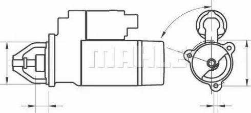 MAHLE MS 249 - Стартер autocars.com.ua