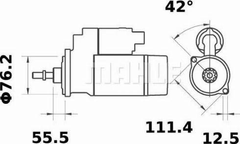 MAHLE MS 81 - Стартер autocars.com.ua