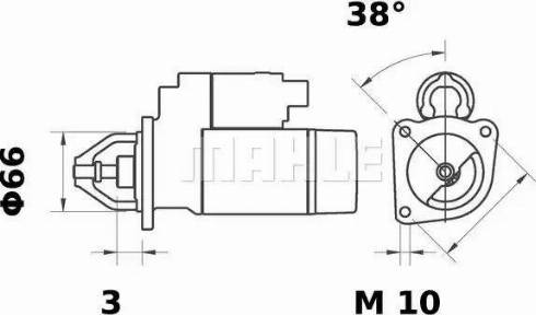 MAHLE MS 8 - Стартер autocars.com.ua