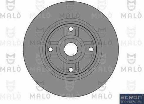 AKRON-MALÒ 1110476 - Гальмівний диск autocars.com.ua