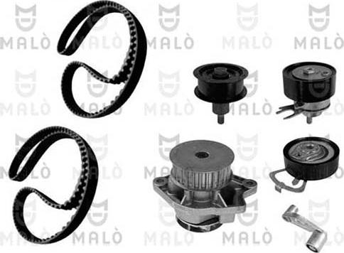 AKRON-MALÒ 1555024 - Водяний насос + комплект зубчатого ременя autocars.com.ua