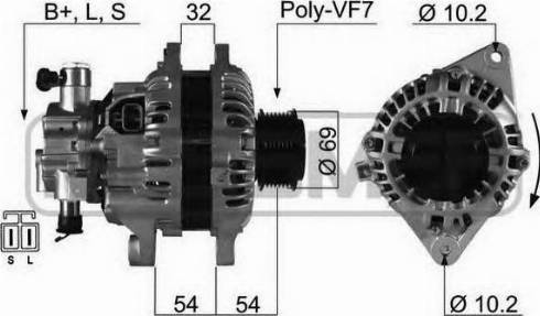 Mando BN373004A111 - Генератор avtokuzovplus.com.ua