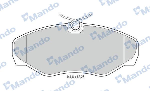 Mando MBF015021 - Гальмівні колодки, дискові гальма autocars.com.ua