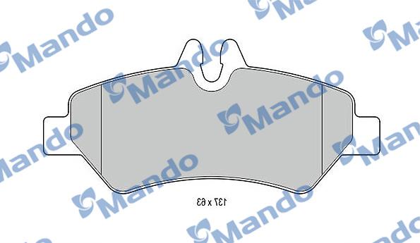 Mando MBF015032 - Гальмівні колодки, дискові гальма autocars.com.ua