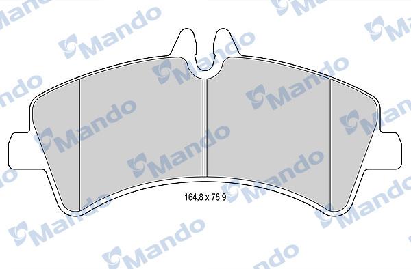 Mando MBF015040 - Тормозные колодки, дисковые, комплект avtokuzovplus.com.ua