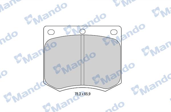 Mando MBF015061 - Гальмівні колодки, дискові гальма autocars.com.ua