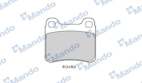 Mando MBF015066 - Гальмівні колодки, дискові гальма autocars.com.ua
