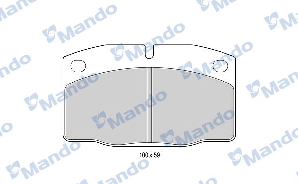 Mando MBF015067 - Гальмівні колодки, дискові гальма autocars.com.ua