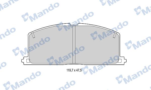 Mando MBF015070 - Гальмівні колодки, дискові гальма autocars.com.ua