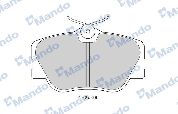 Mando MBF015073 - Тормозные колодки, дисковые, комплект avtokuzovplus.com.ua