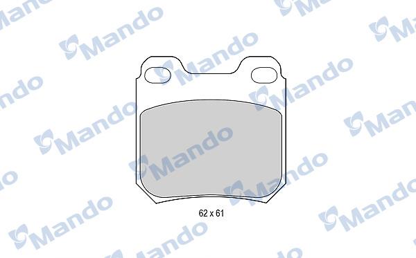 Mando MBF015081 - Гальмівні колодки, дискові гальма autocars.com.ua