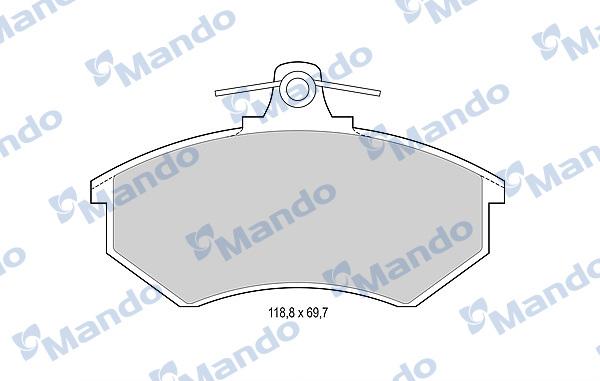 Mando MBF015088 - Гальмівні колодки, дискові гальма autocars.com.ua