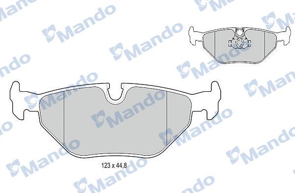 Mando MBF015120 - Гальмівні колодки, дискові гальма autocars.com.ua