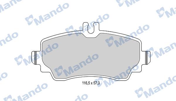 Mando MBF015131 - Гальмівні колодки, дискові гальма autocars.com.ua