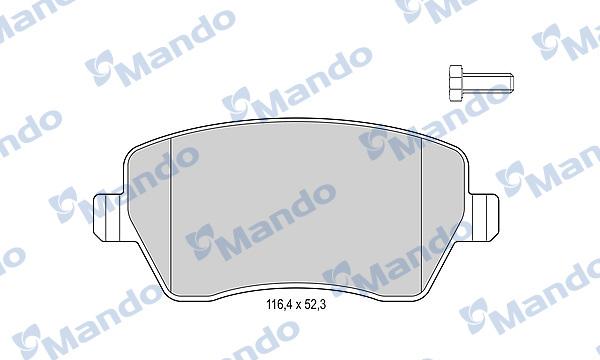 Mando MBF015179 - Гальмівні колодки, дискові гальма autocars.com.ua