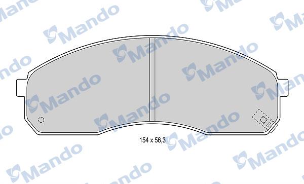 Mando MBF015319 - Тормозные колодки, дисковые, комплект avtokuzovplus.com.ua