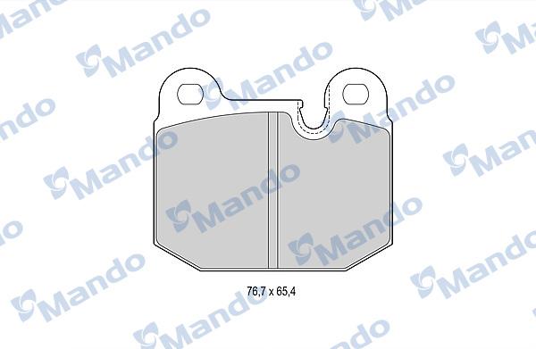 Mando MBF015397 - Гальмівні колодки, дискові гальма autocars.com.ua