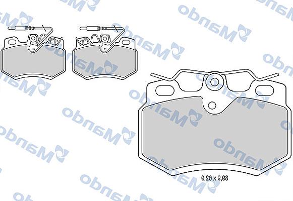 Mando MBF015454 - Тормозные колодки, дисковые, комплект avtokuzovplus.com.ua