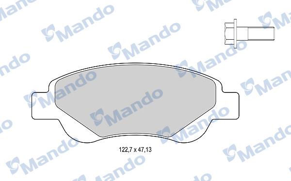 Mando MBF015479 - Гальмівні колодки, дискові гальма autocars.com.ua