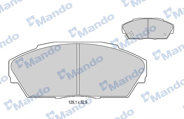 Mando MBF015532 - Гальмівні колодки, дискові гальма autocars.com.ua