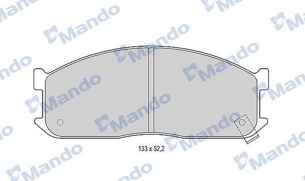 Mando MBF015585 - Тормозные колодки, дисковые, комплект avtokuzovplus.com.ua