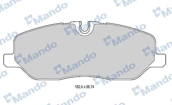 Mando MBF015601 - Гальмівні колодки, дискові гальма autocars.com.ua