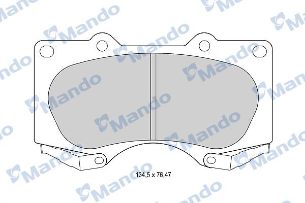 Mando MBF015614 - Тормозные колодки, дисковые, комплект avtokuzovplus.com.ua