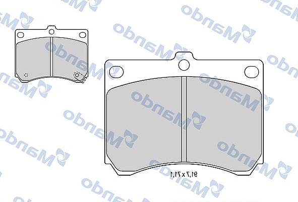 Mando MBF015623 - Гальмівні колодки, дискові гальма autocars.com.ua