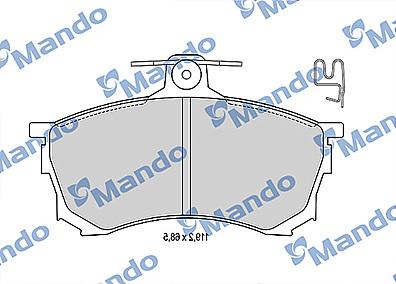 Mando MBF015710 - Гальмівні колодки, дискові гальма autocars.com.ua