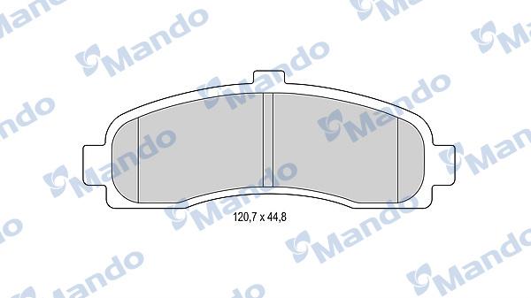 Mando MBF015729 - Тормозные колодки, дисковые, комплект avtokuzovplus.com.ua