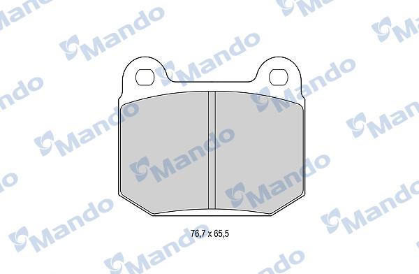 Mando MBF015761 - Гальмівні колодки, дискові гальма autocars.com.ua