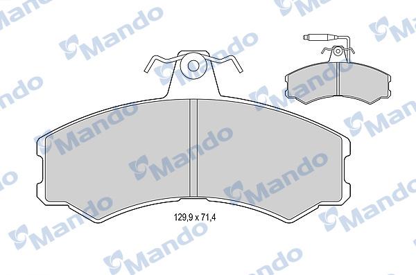 Mando MBF015770 - Тормозные колодки, дисковые, комплект avtokuzovplus.com.ua