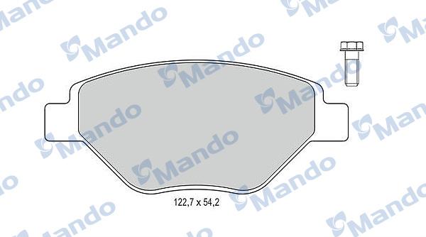 Mando MBF015797 - Тормозные колодки, дисковые, комплект avtokuzovplus.com.ua