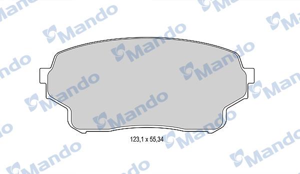 Mando MBF015842 - Гальмівні колодки, дискові гальма autocars.com.ua