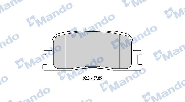 Mando MBF015873 - Гальмівні колодки, дискові гальма autocars.com.ua