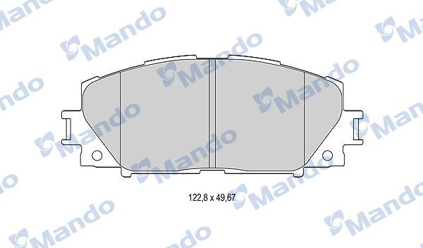 Mando MBF015881 - Тормозные колодки, дисковые, комплект avtokuzovplus.com.ua