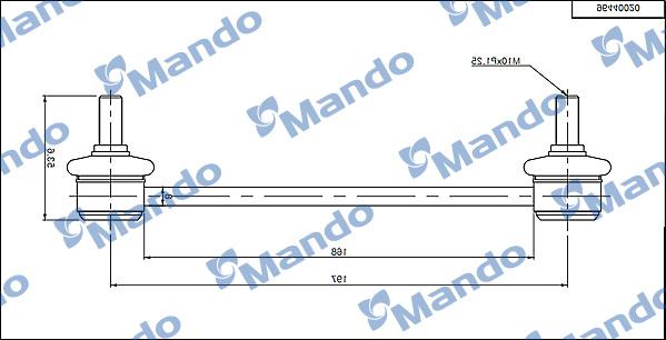 Mando MSC010099 - Тяга / стійка, стабілізатор autocars.com.ua