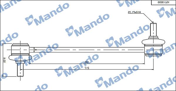 Mando SLD0003 - Тяга / стойка, стабилизатор avtokuzovplus.com.ua
