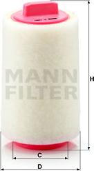 Mann-Filter C 1287 - Воздушный фильтр avtokuzovplus.com.ua