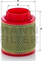 Mann-Filter C 1368 - Повітряний фільтр autocars.com.ua