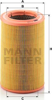 Mann-Filter C 14 115 - Повітряний фільтр autocars.com.ua